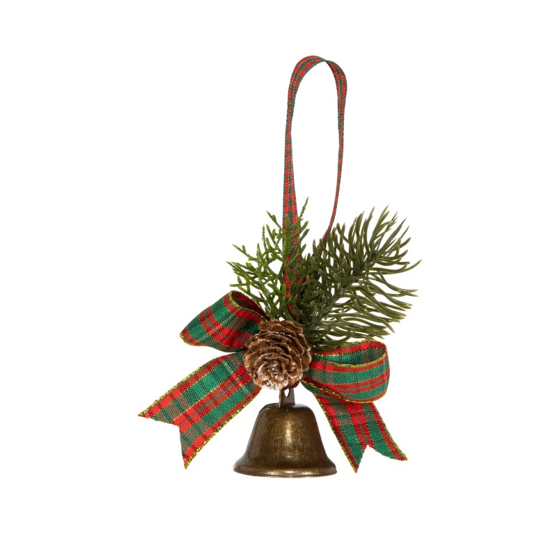 Scottish Bow with Pine Cone and Bell cm.21