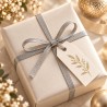 Gold and Silver Elastic Ribbon 5.5 mm x 100 mt