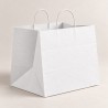 White Paper and Havana Shopper Cord Handle and Wide Bottom | ChartaRè