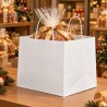 White Paper and Havana Shopper Cord Handle and Wide Bottom | ChartaRè