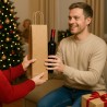 Shopper per Bottiglie in carta kraft avana  manico cordino | ChartaRè