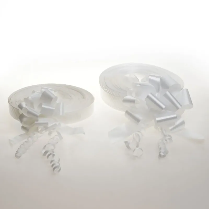 Cinta de Polipropileno Mate Pull Flakes Pack 50 Piezas Blanco