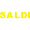 Vetrofania SALDI Lettere Singole Cm. 25