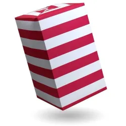 25 hojas de papel de regalo a rayas, ideal para un embalaje elegante