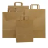 Shopper Papier Versiegelung Havanna Flacher Griff