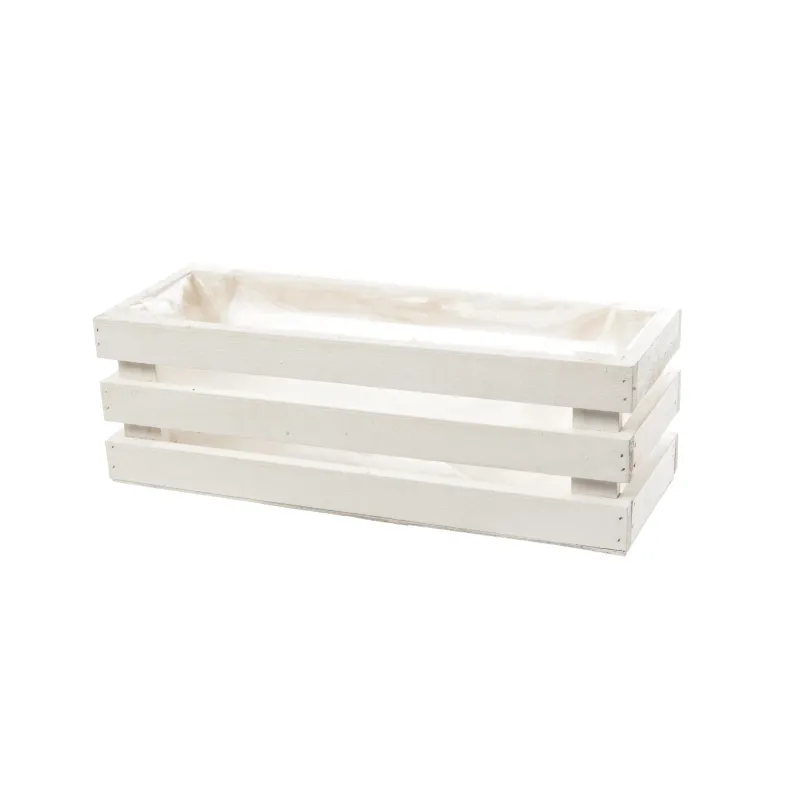 Wooden Box cm 31,5 x 11,5 x 10 White
