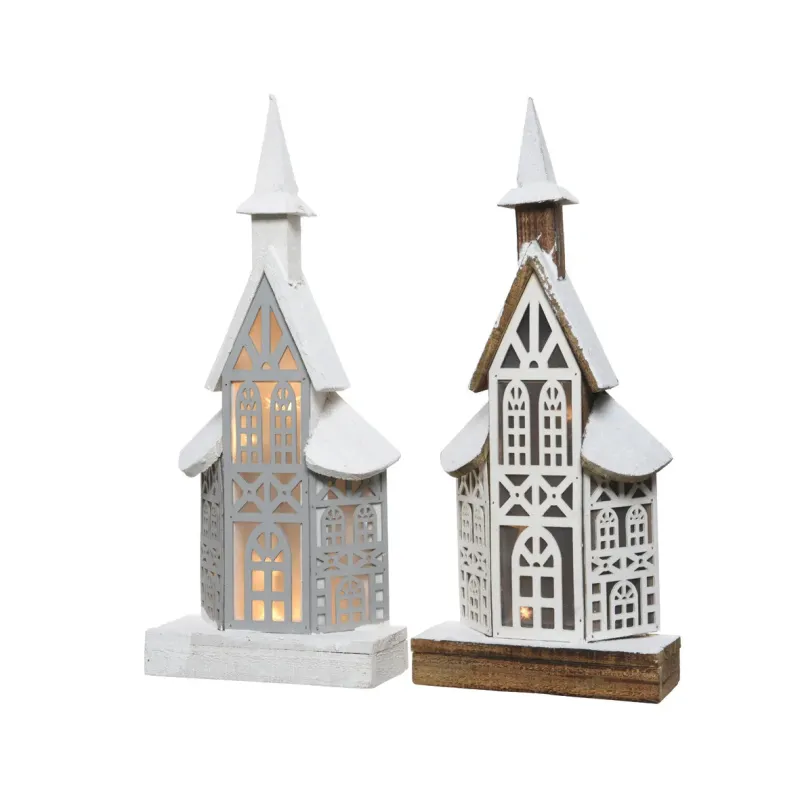 Campanile Ξύλινο 10 Led cm 48