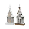 Campanile Wooden 10 Led cm 48