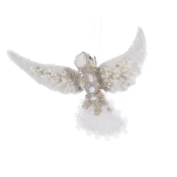 Uccellino Bianco Strass