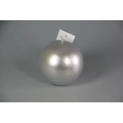 4 Candles Metallic Sphere dm 100 mm Silver