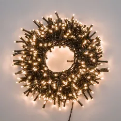 Festoon 1000 MiniLED 21mt Warm White Green Cable