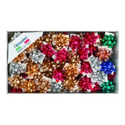 Matt csillagok mm 6,5 db.100, ideális díszdoboz dekorációhoz