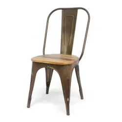 Xilot Silla Moro Metal Asiento de madera