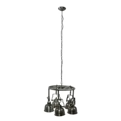 Araña Roxy Ferro con 5 luces direccionales