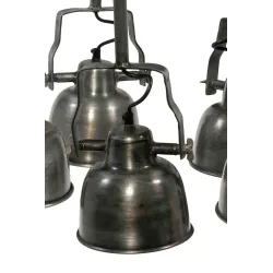 Lustre Roxy Ferro com 5 luzes direcionais