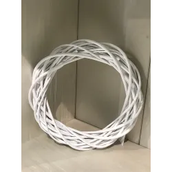 White Wooden Crown 35 cm