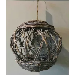 Esfera de ratán cm 30