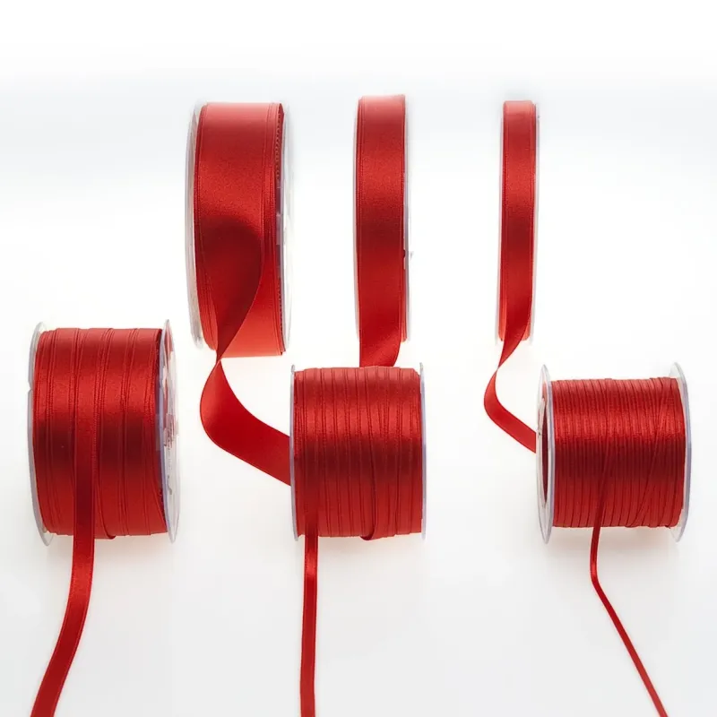 Double satin woven ribbon