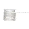 Fita de strass de cristal claro em dois tamanhos