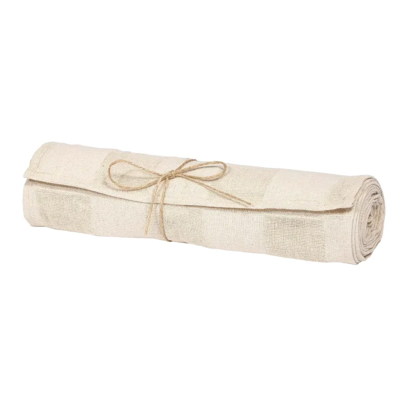 Corredor de algodón a cuadros cm 30 x 2.5 mt