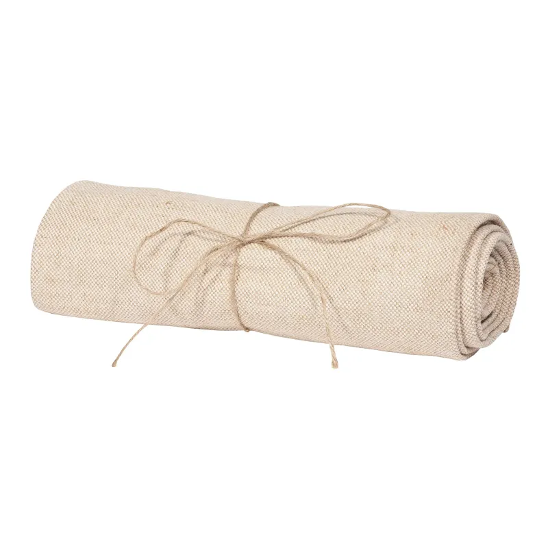 Cotton and Jute Runner cm 30 x 2.5 mt natural
