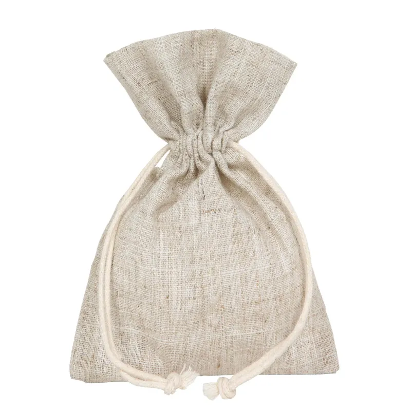 10 Sachets en coton cm 10 x 14 Naturel