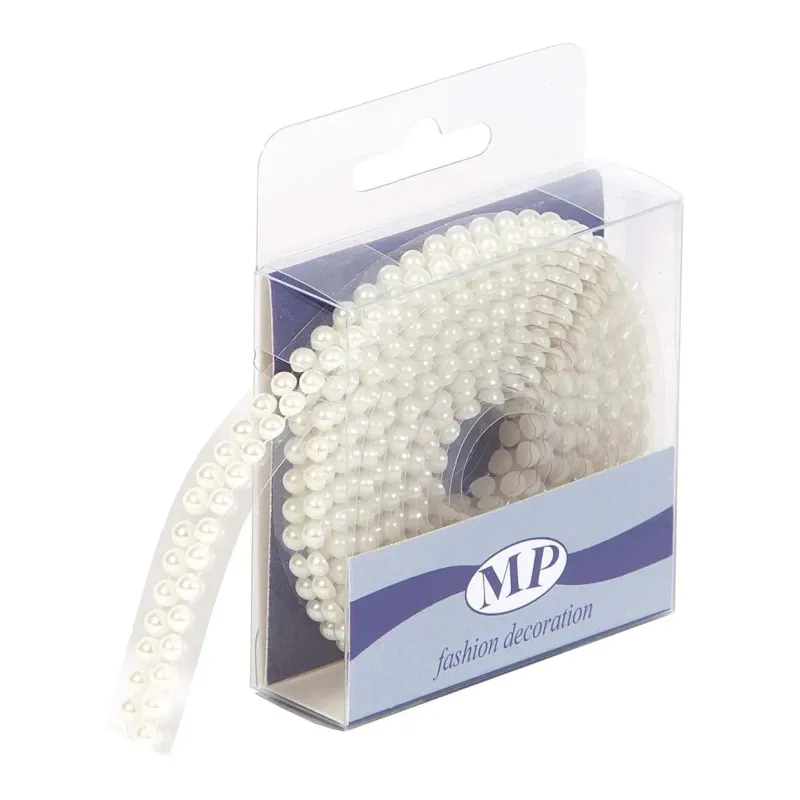 Tape Stickers Parels 2 lijnen mm 8 x 1,5 mt