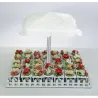 Set Ombrellone con 34 scatoline in legno e fiori