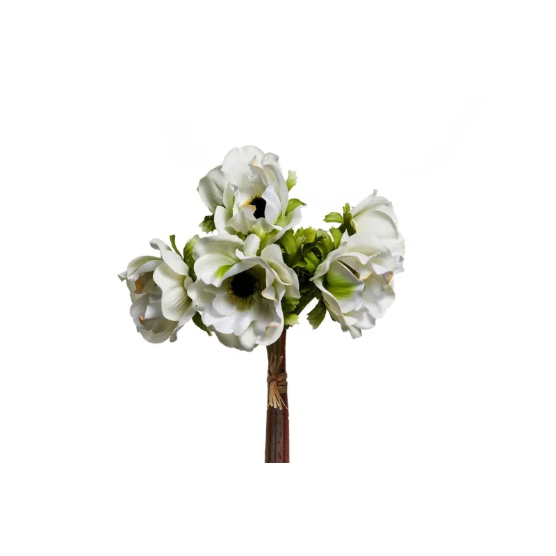 Anêmona 6 flores 27 cm creme