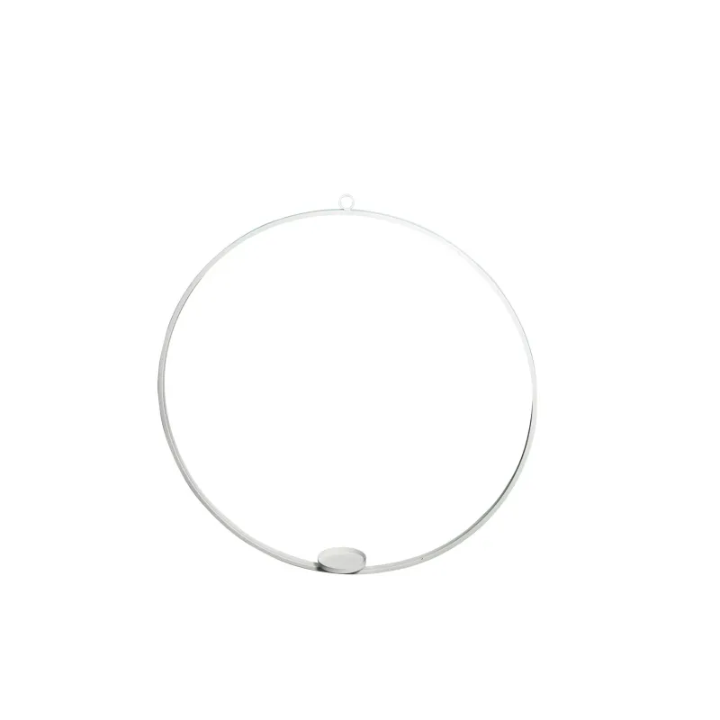 Metal circle large candle holder