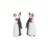 Pareja de recién casados en resina