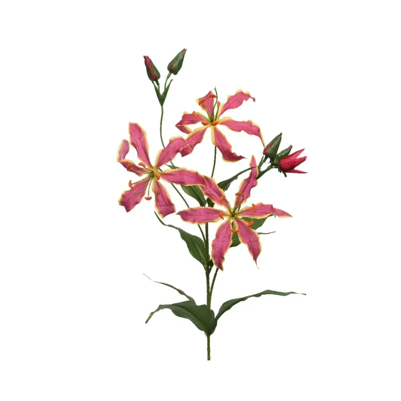 Flor gloriosa con tallo 3 flores