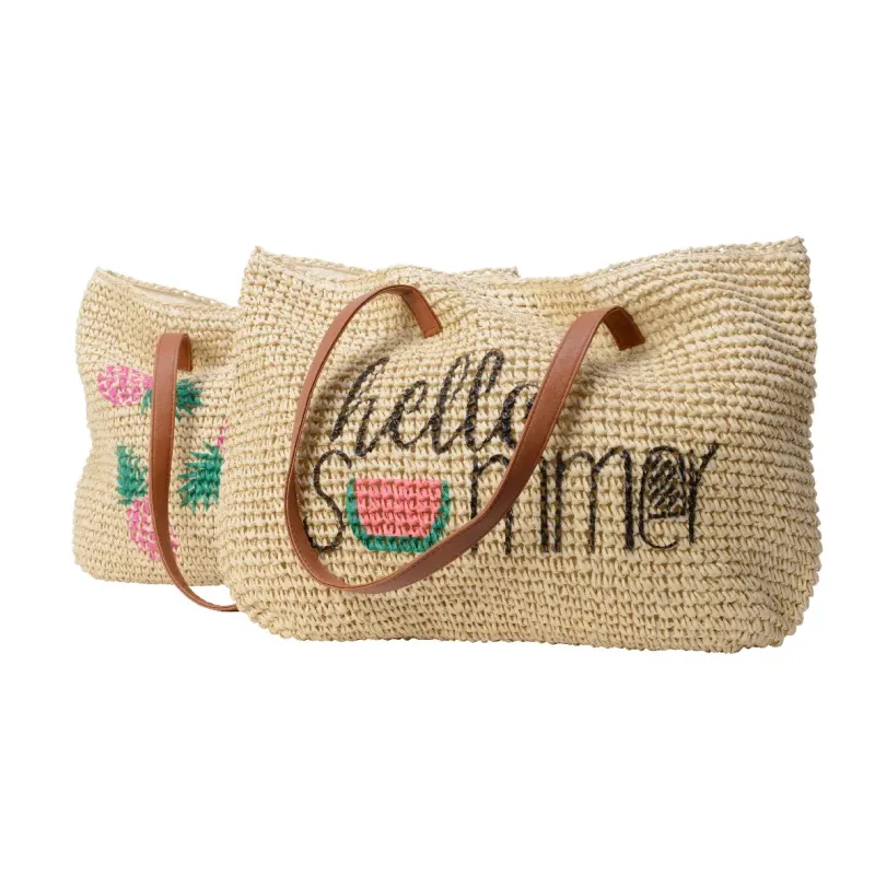 Shopper com estampas variadas fecho de clipe