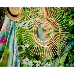 Καθρέπτης με διακόσμηση μπαστούνι D 60 cm