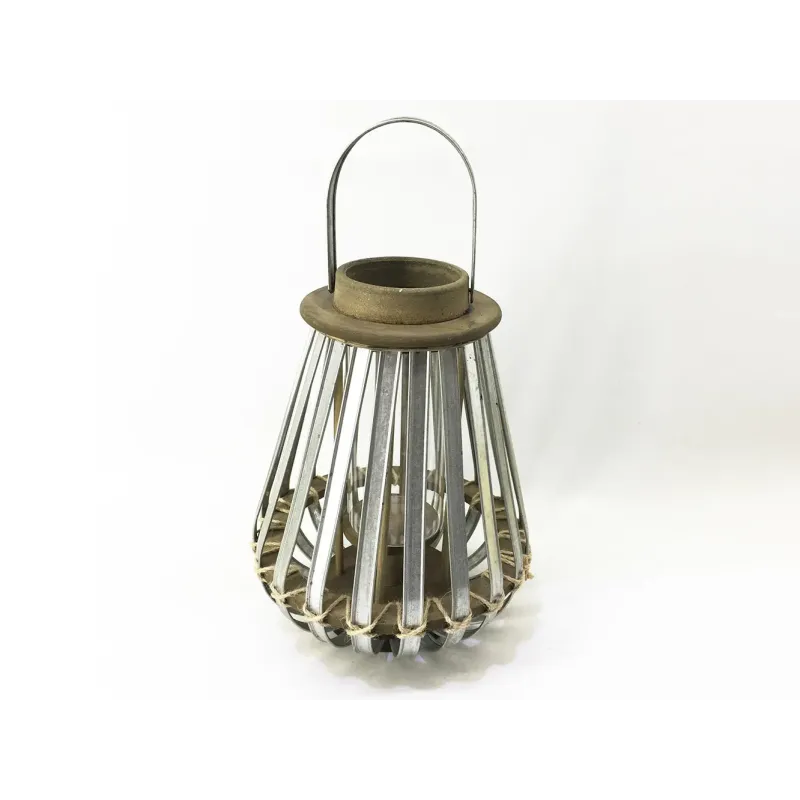 Metal lantern with small rope