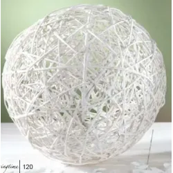 Wicker Ball Snow White D48