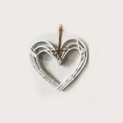 Wooden Hanging Heart D37