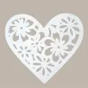 White Wooden Heart