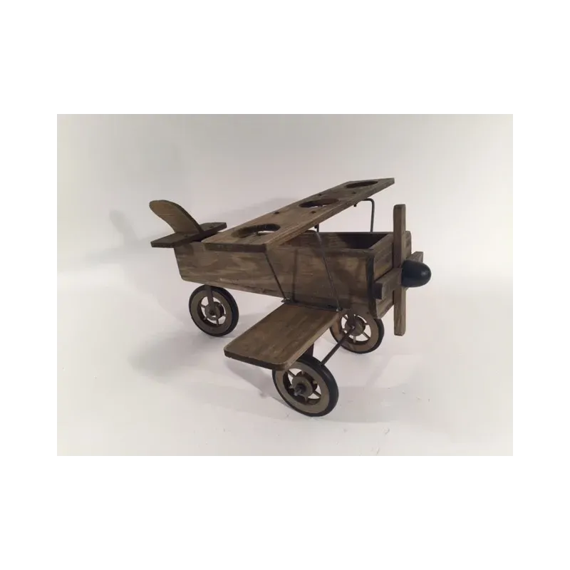Wooden airplane cm 54 x 40 x 31