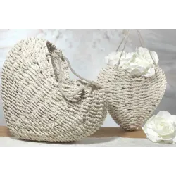 Coração arredondado para pendurar