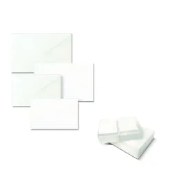 Tarjeta + Sobre blanco 100 piezas