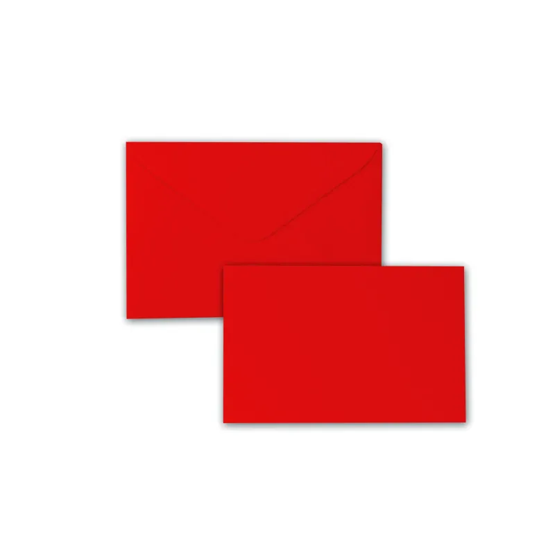 Carte + Enveloppe rouge 100 pièces