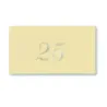 Etiqueta do 25º Aniversário Silver Blister 100 pcs
