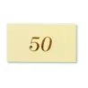 Etichette 50° Anniversario stampa Oro blister pz.100