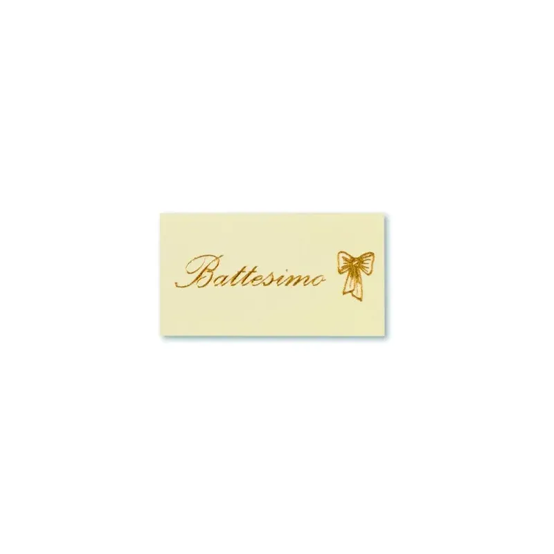 Labels with Baptism writing printed in Gold blister 100 pcs