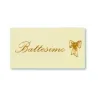 Etichette con scritta Battesimo stampa in Oro blister pz.100