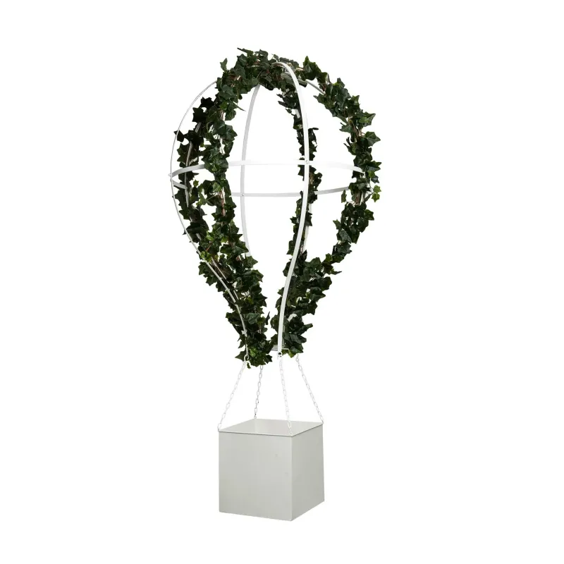 Metal hot air balloon D80 x cm 160