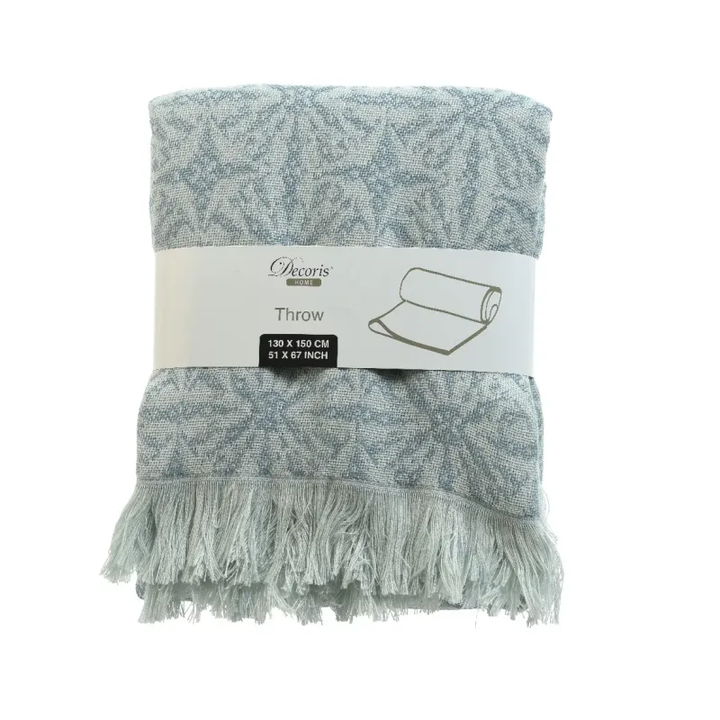 Couverture Batik bleu clair cm 170 x 130