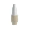 Vaso de cerâmica branca com decoração 24 x 60 cm