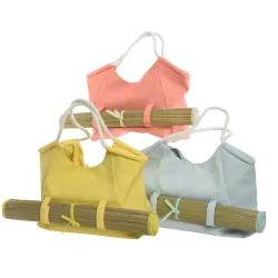 Tygpåse med matta cm 15 x 52 x 29 blandade färger